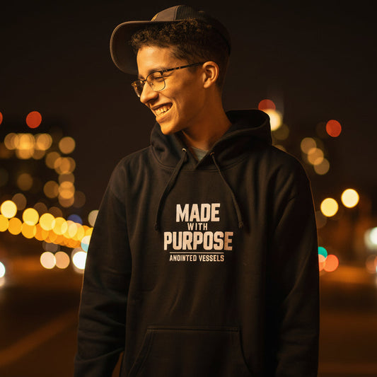 Made with Purpose Hoodie ~ Fav. Colors... Lavender + Sage + Black!