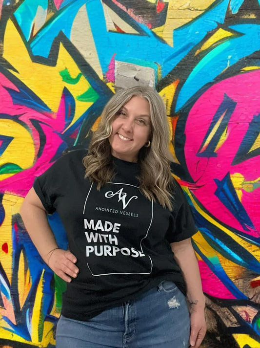 Made With Purpose OG TEE - Red + Black + Neon Pink + Periwinkle + Espresso